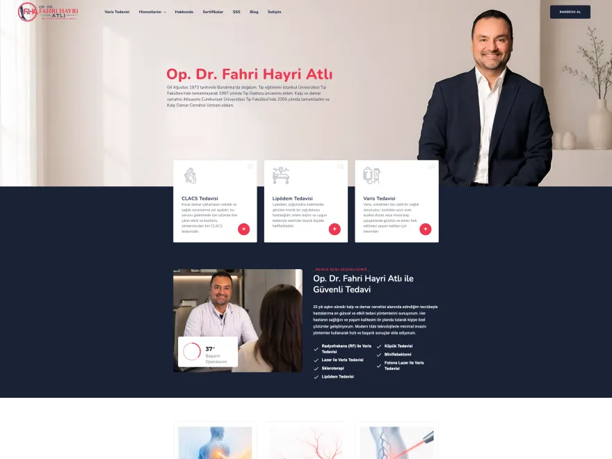 Dr. Fahri Hayri Atlı web sitesi ekran görüntüsü