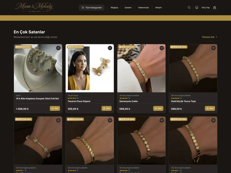 Moon & Melody web sitesi ekran görüntüsü